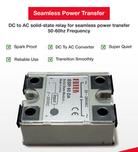 DC to AC Solid-State Relay for DC-AC Switching with Terminal Covers and Transparent Cover - Sungaze Coffee