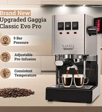 Modified Gaggia Classic Pro Evo w/ Upgrade Kit for Brew, Steam, & Flow Control + 2 Puck Screens, WDT Tool, and Keychain - Sungaze Coffee