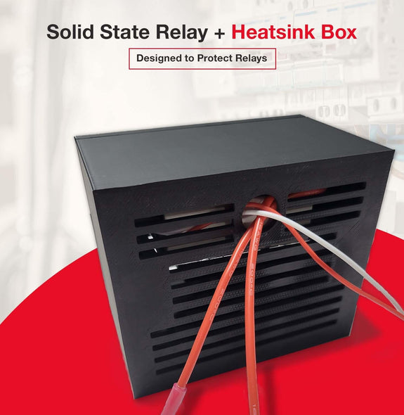 Solid State Relay + Heatsink Vented Enclosure Box - Sungaze Coffee