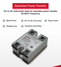 40A DC to AC Solid-State Relay for DC-AC Switching with Terminal Covers and Transparent Cover, SSR-40DA - Sungaze Coffee