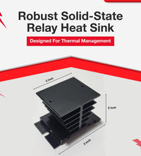 High-Performance Black Heatsink for Solid State Relays | Efficient Heat Dissipation - Sungaze Coffee