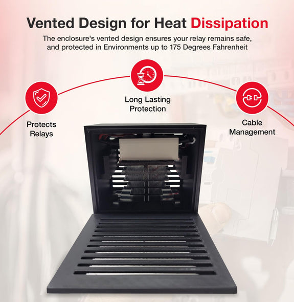 Solid State Relay + Heatsink Vented Enclosure Box - Sungaze Coffee