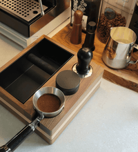 Wooden Espresso Tamp Station Knock Box for up to 58MM Portafilters - Sungaze Coffee